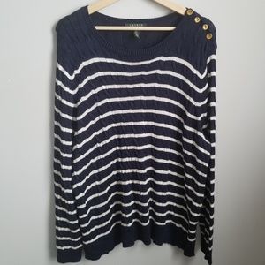 Navy striped sweater